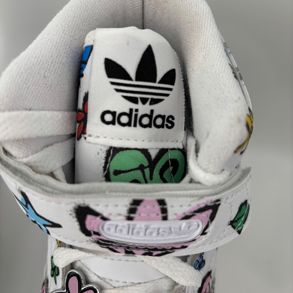 Adidas Mens Forum Hi Jeremy Scott Graffiti 7.5 White Multi High Top Hypebeast - Picture 3 of 7